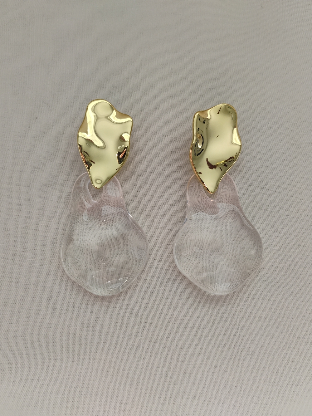 Alexis Bittar Liquid Lucite Wafer Post Earring - Picture 4 of 5